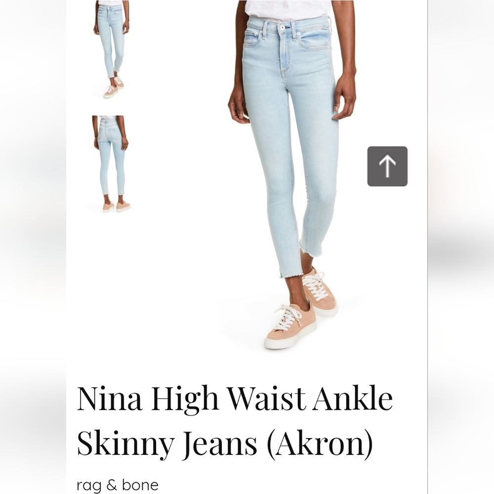 rag & bone "Nina" High-rise Ankle Skinny